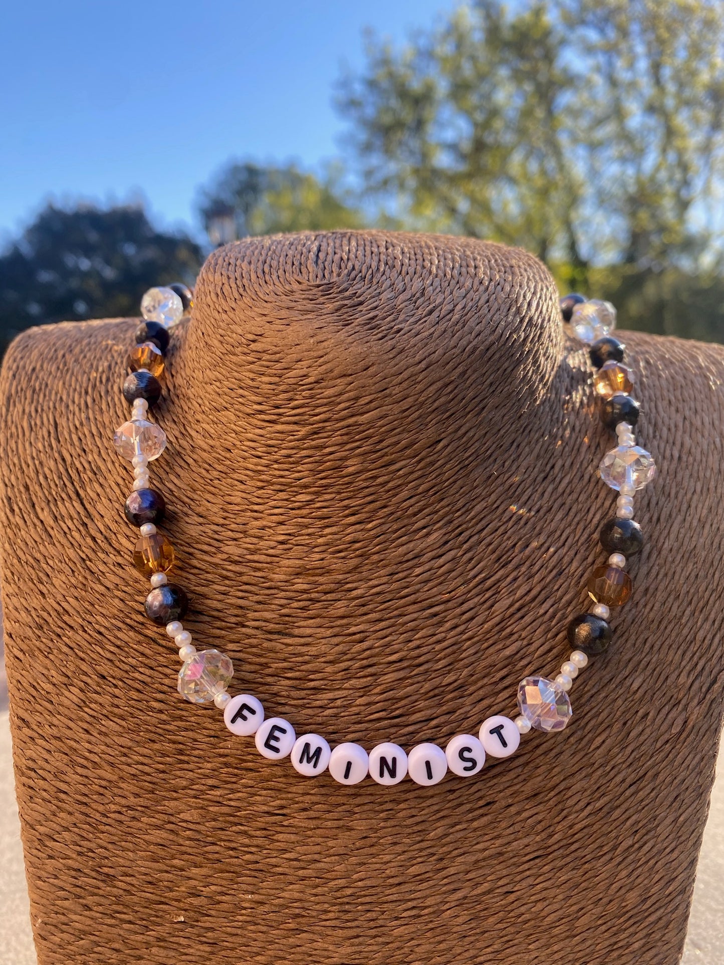 Funky Feminist Necklace